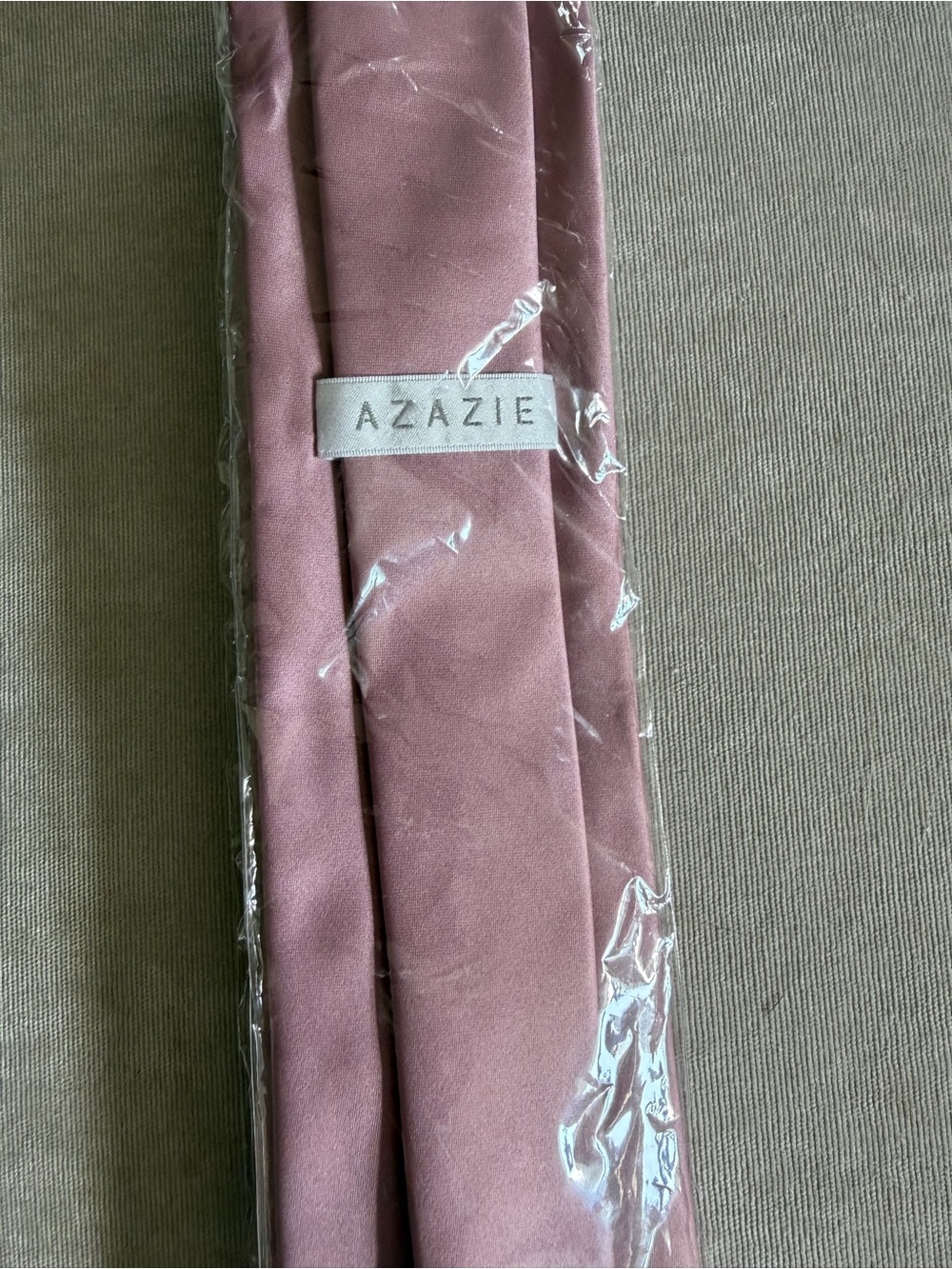 Azazie Vintage Mauve Matte Satin Wide Tie